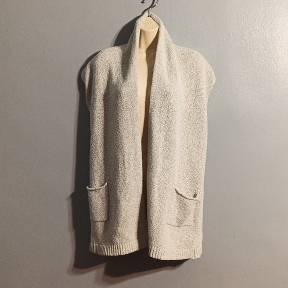 Max studio women's gray open sleeveless cardigan - Picture 3 of 16